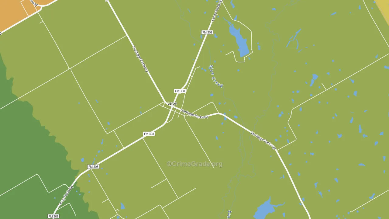 76654, TX Map of Drug-Related Crime Rates
