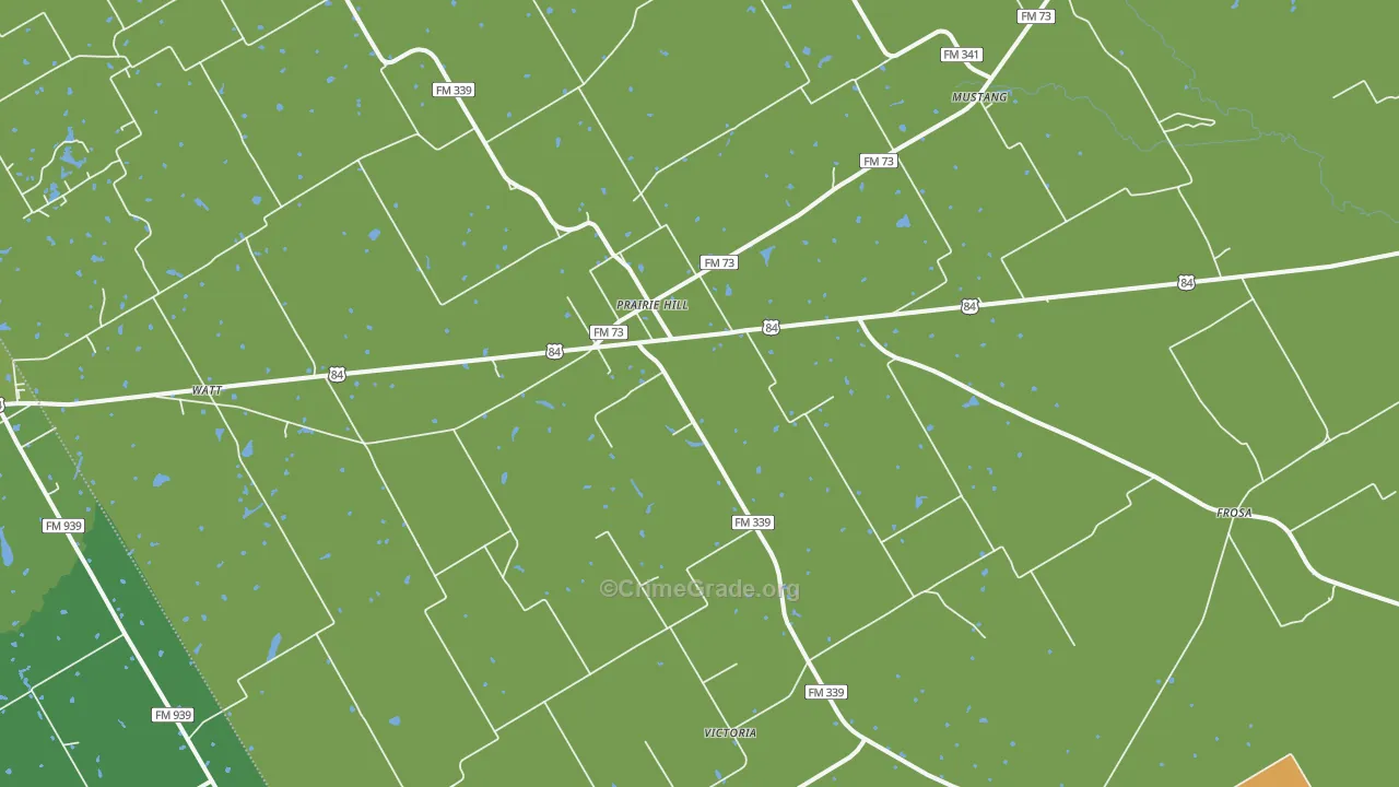 76678, TX Map of Drug-Related Crime Rates