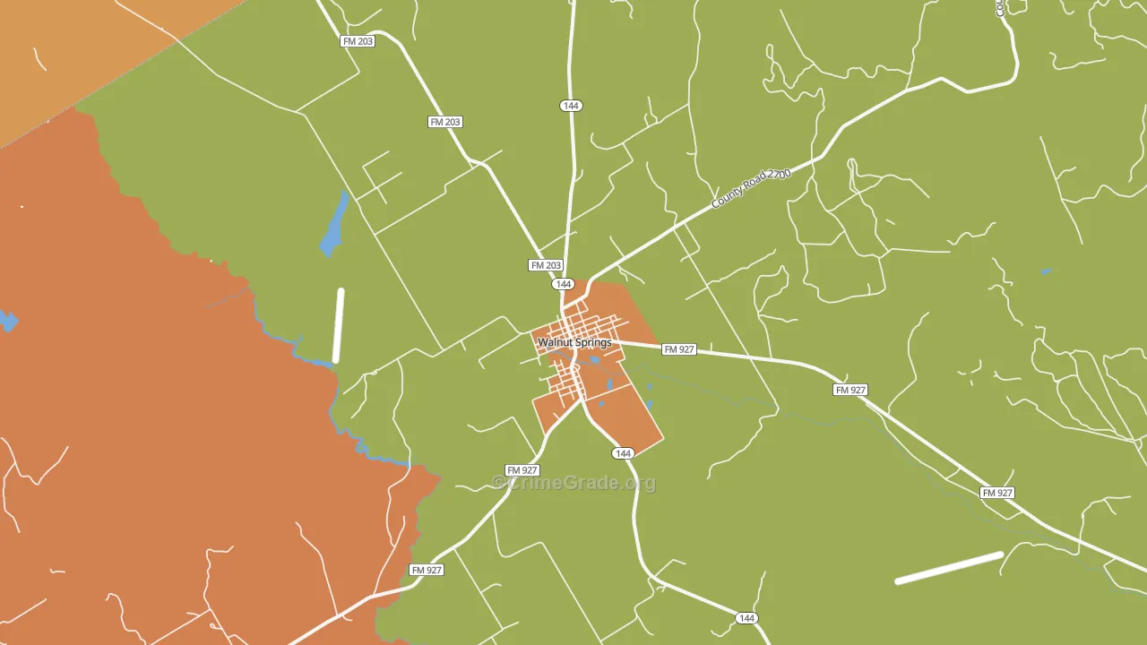 76690, TX Map of Drug-Related Crime Rates