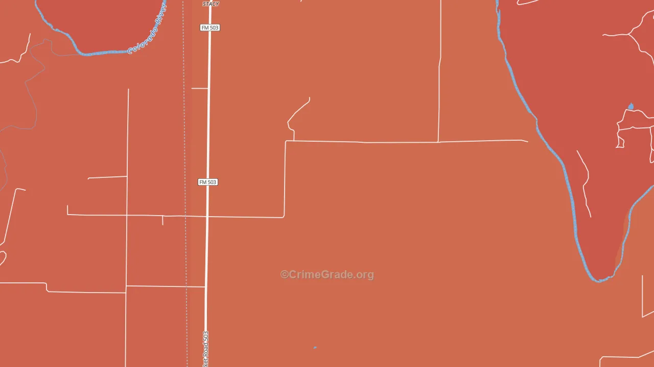 76836, TX Map of Drug-Related Crime Rates