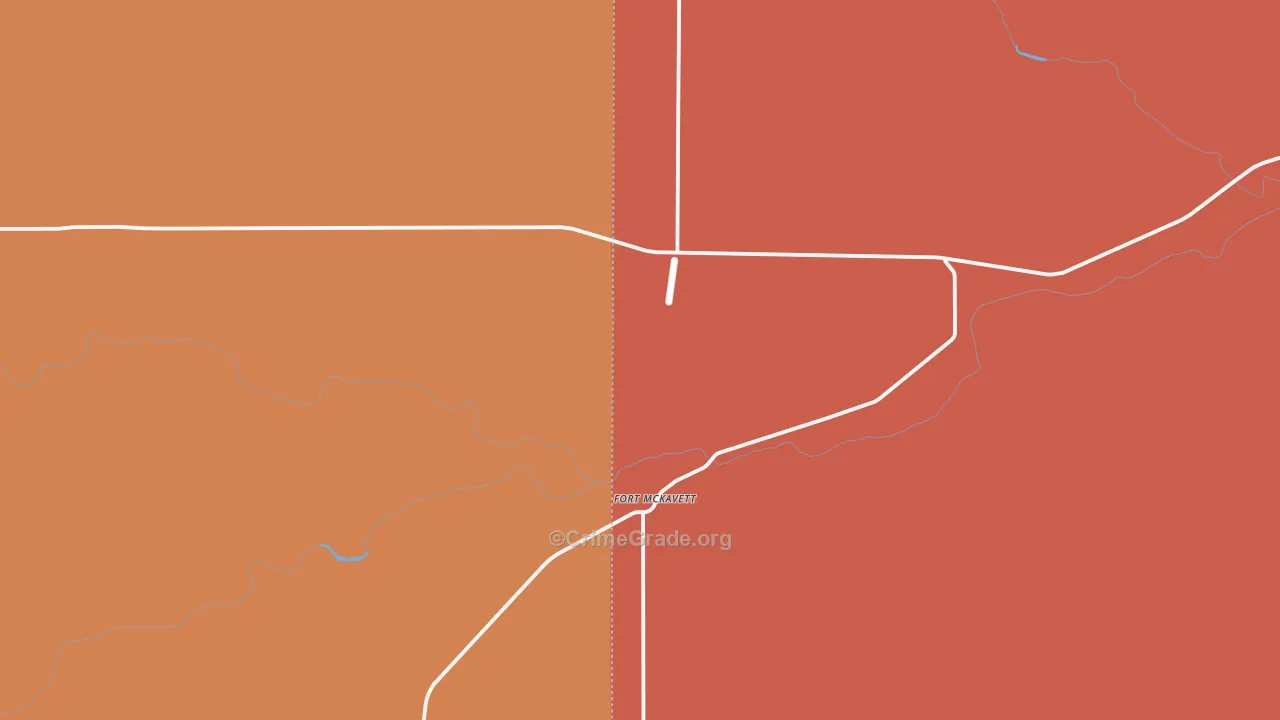 76841, TX Map of Drug-Related Crime Rates
