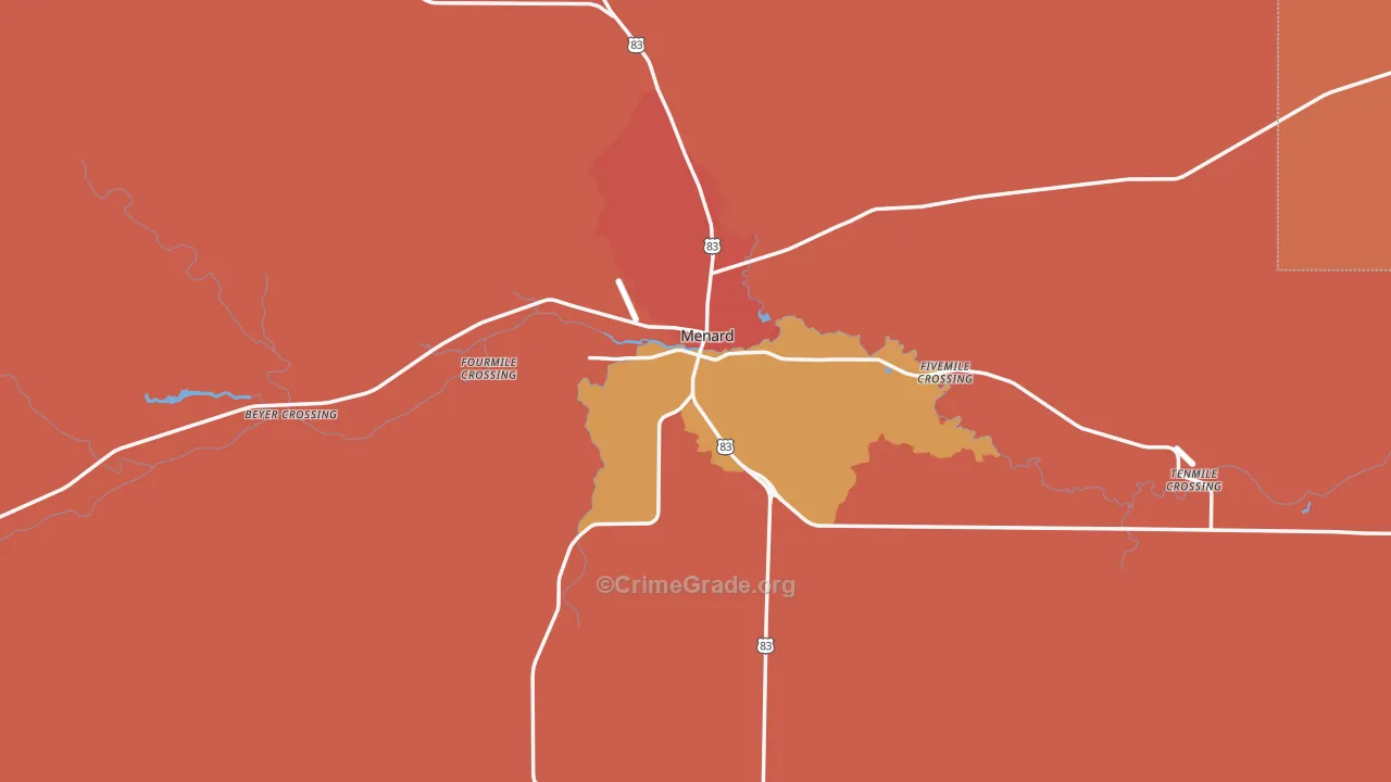 76859, TX Map of Drug-Related Crime Rates