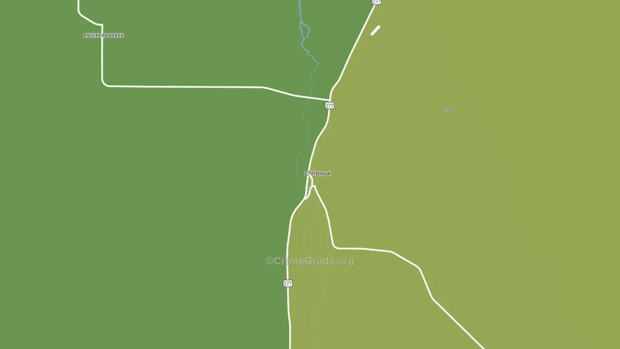 76935, TX Map of Drug-Related Crime Rates