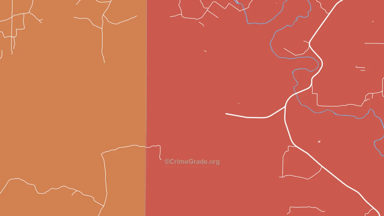 76949, TX Map of Drug-Related Crime Rates