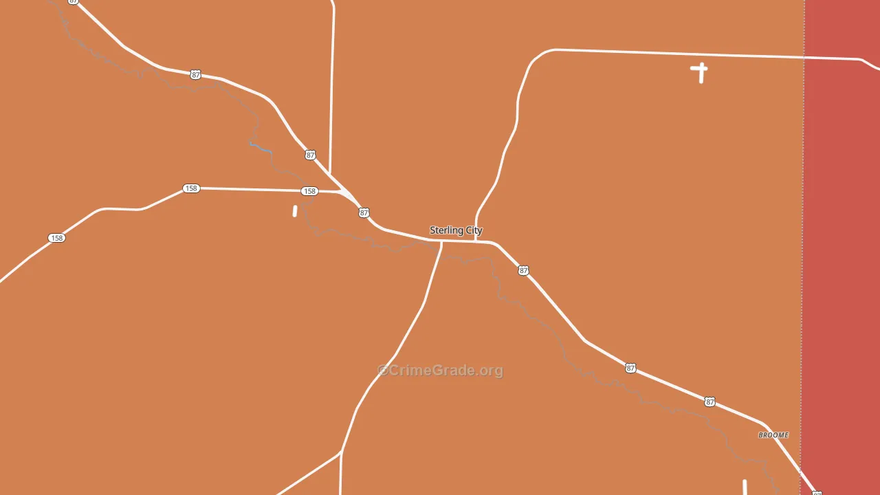 76951, TX Map of Drug-Related Crime Rates