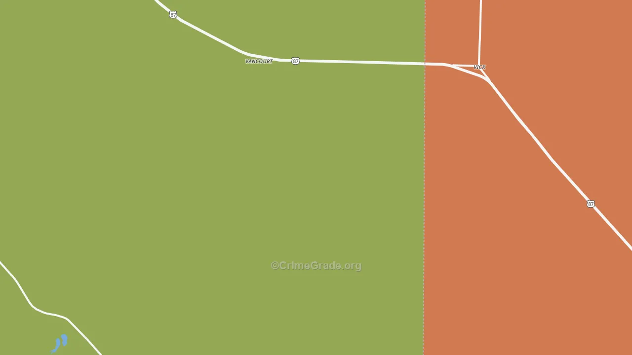 76955, TX Map of Drug-Related Crime Rates