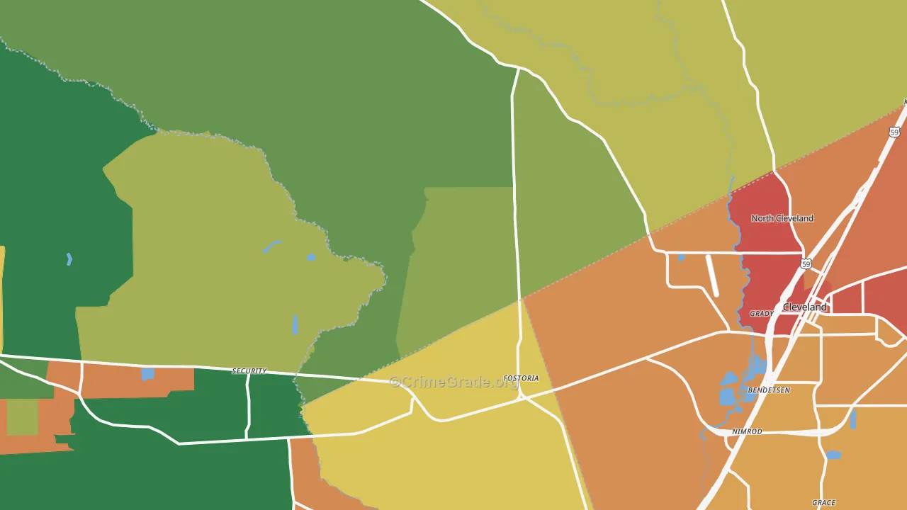 77328, TX Map of Drug-Related Crime Rates