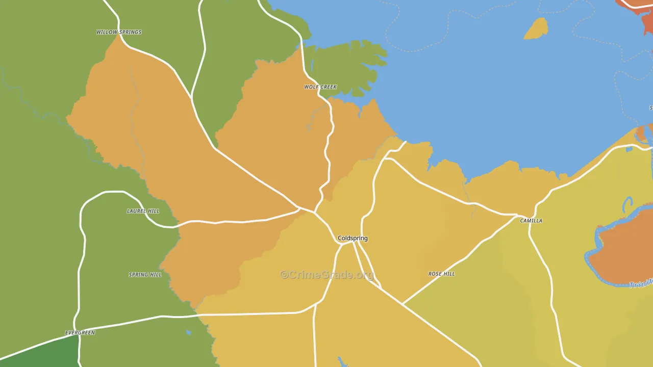77331, TX Map of Drug-Related Crime Rates