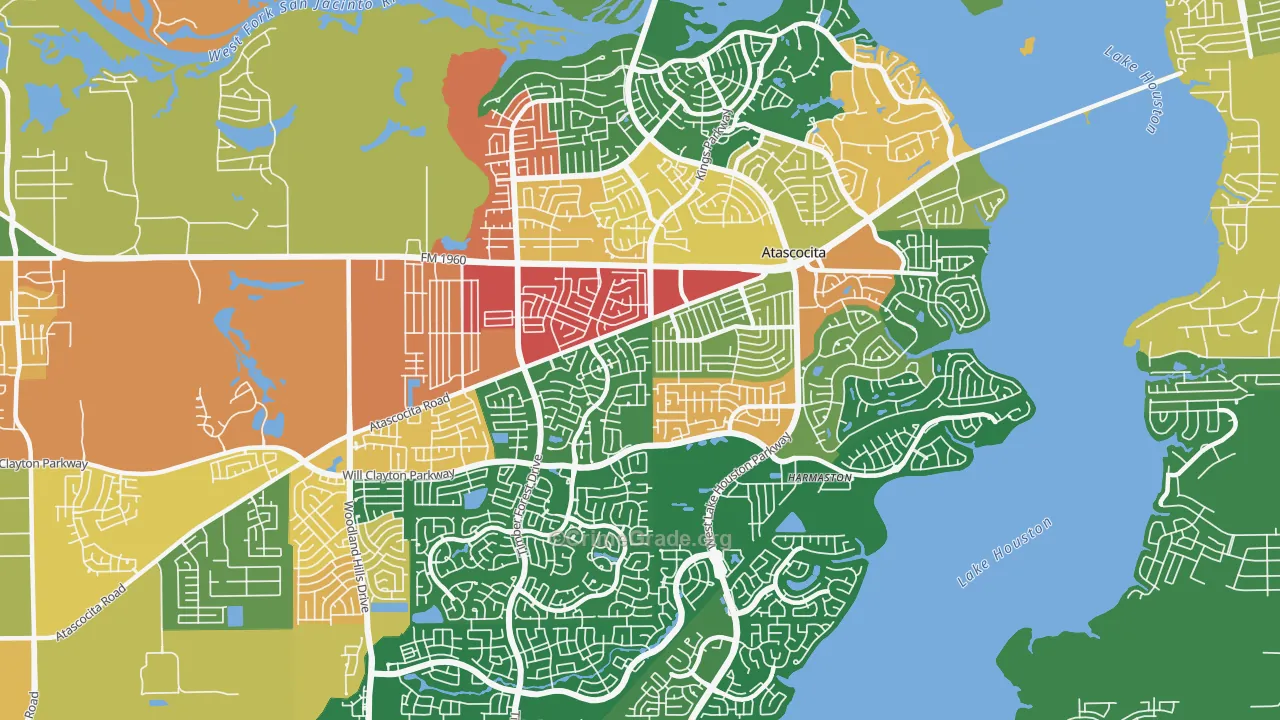 77346, TX Map of Drug-Related Crime Rates