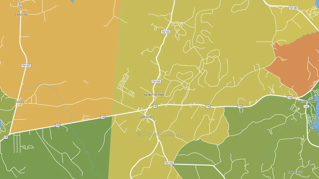 77359, TX Map of Drug-Related Crime Rates