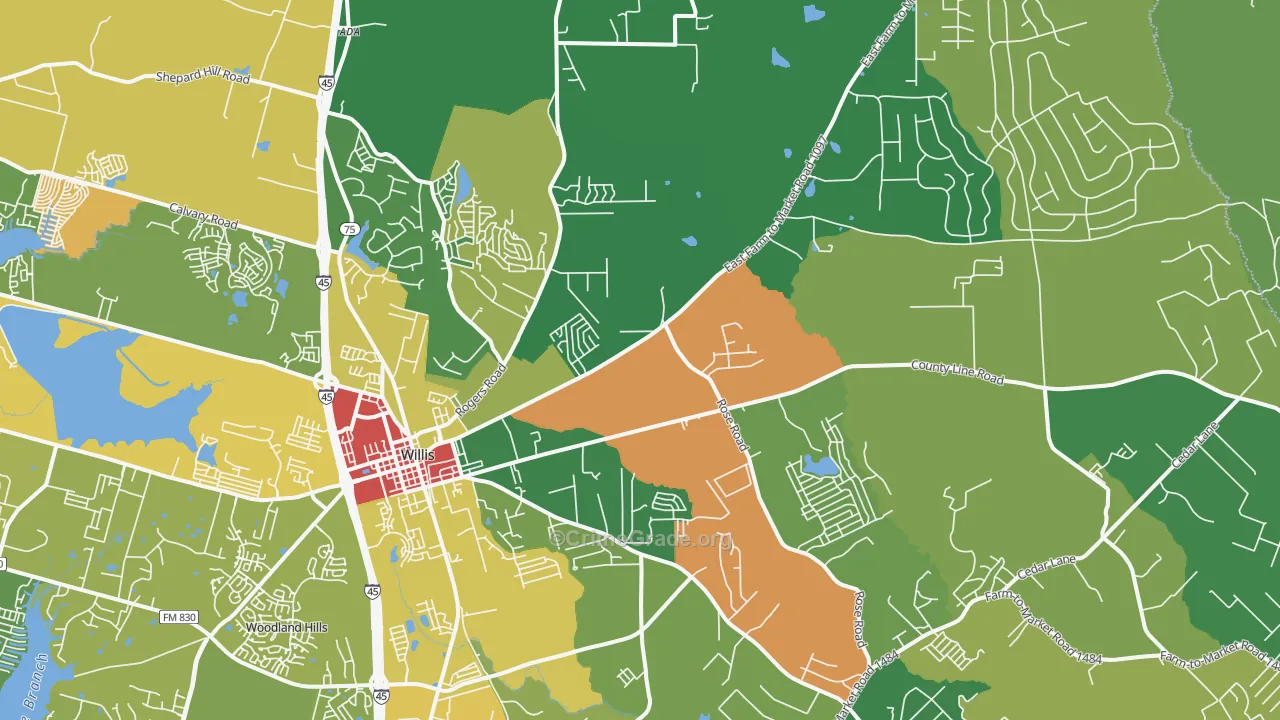 77378, TX Map of Drug-Related Crime Rates
