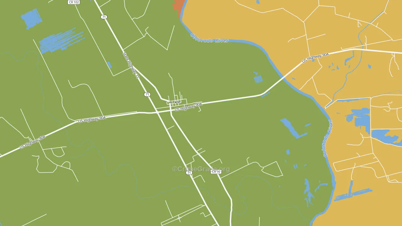 77412, TX Map of Drug-Related Crime Rates