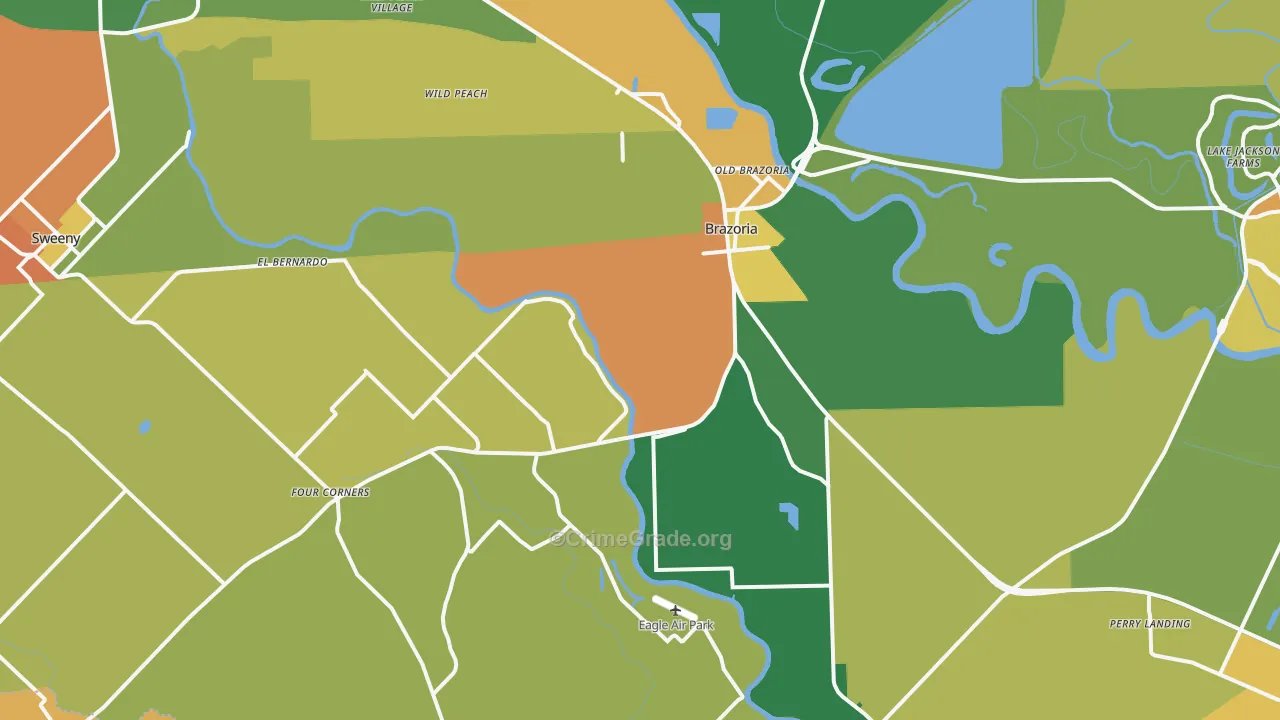 77422, TX Map of Drug-Related Crime Rates