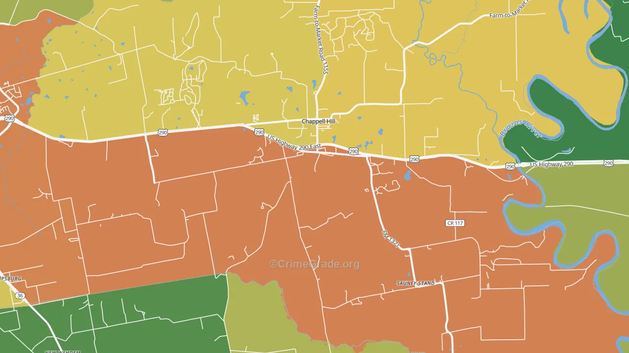77426, TX Map of Drug-Related Crime Rates