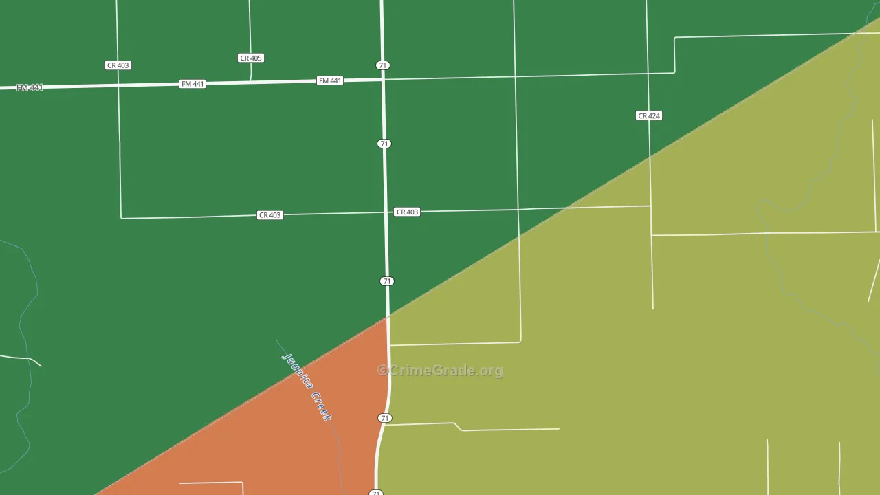 77432, TX Map of Drug-Related Crime Rates