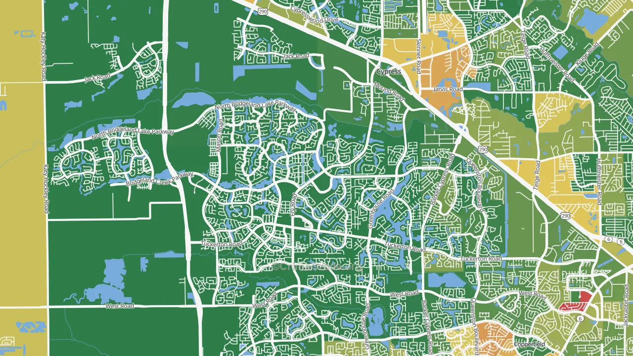 77433, TX Map of Drug-Related Crime Rates