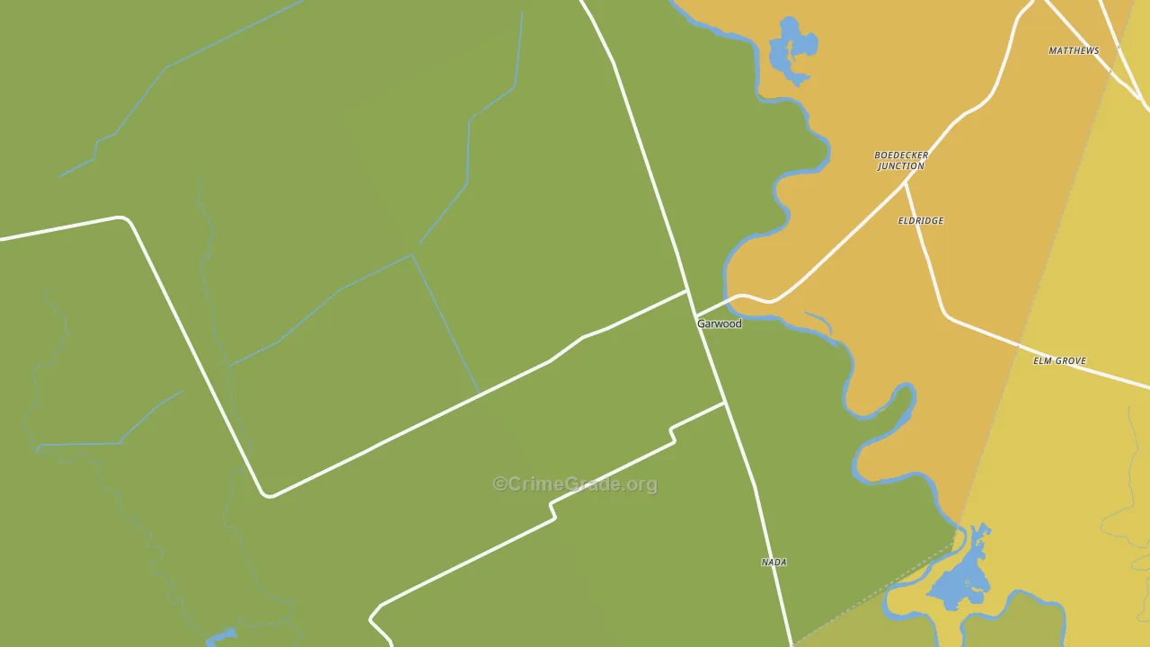77442, TX Map of Drug-Related Crime Rates