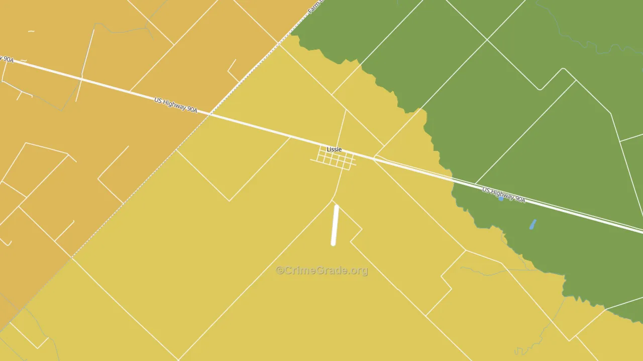 77454, TX Map of Drug-Related Crime Rates