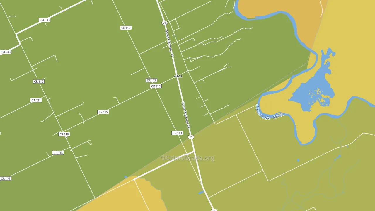 77460, TX Map of Drug-Related Crime Rates