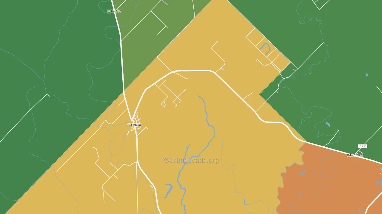 77468, TX Map of Drug-Related Crime Rates