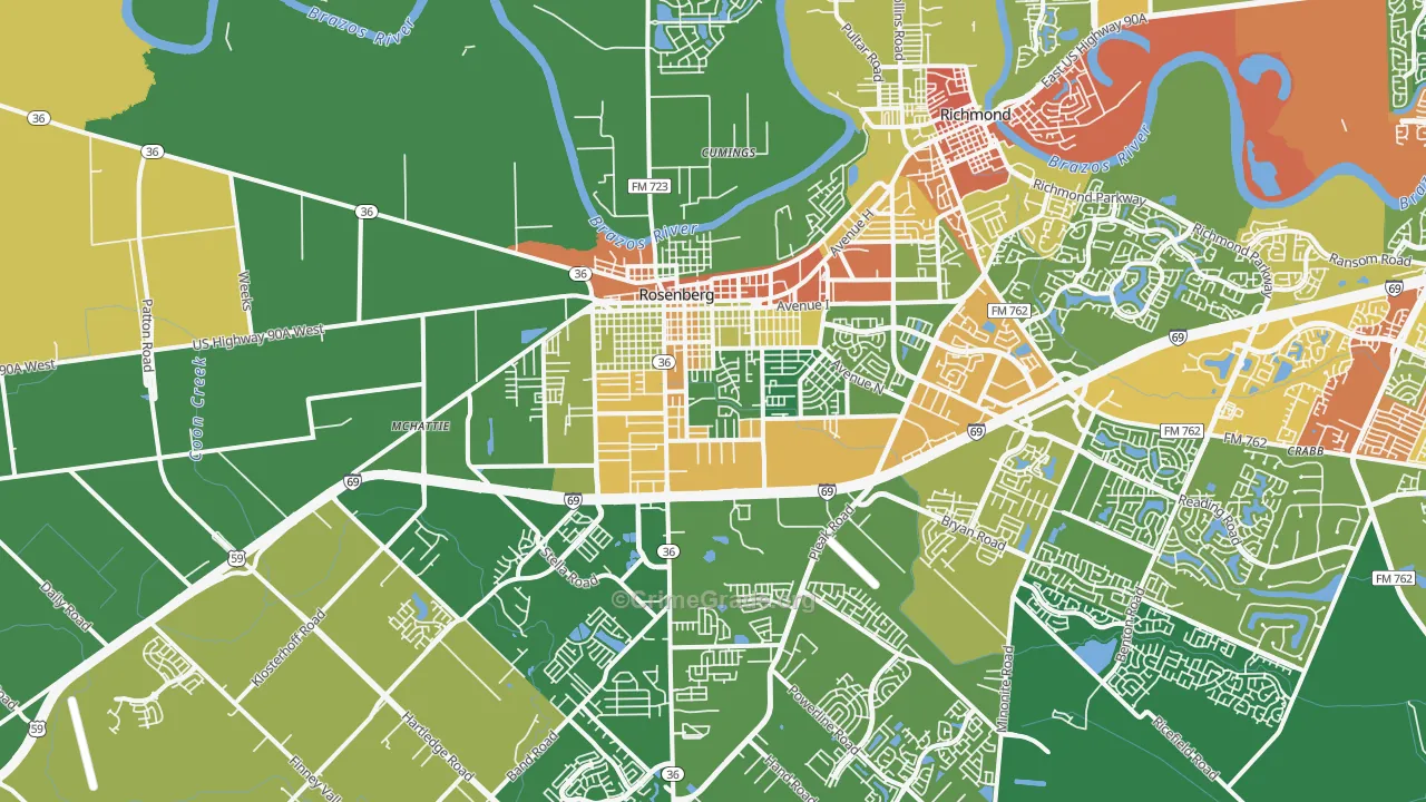 77471, TX Map of Drug-Related Crime Rates