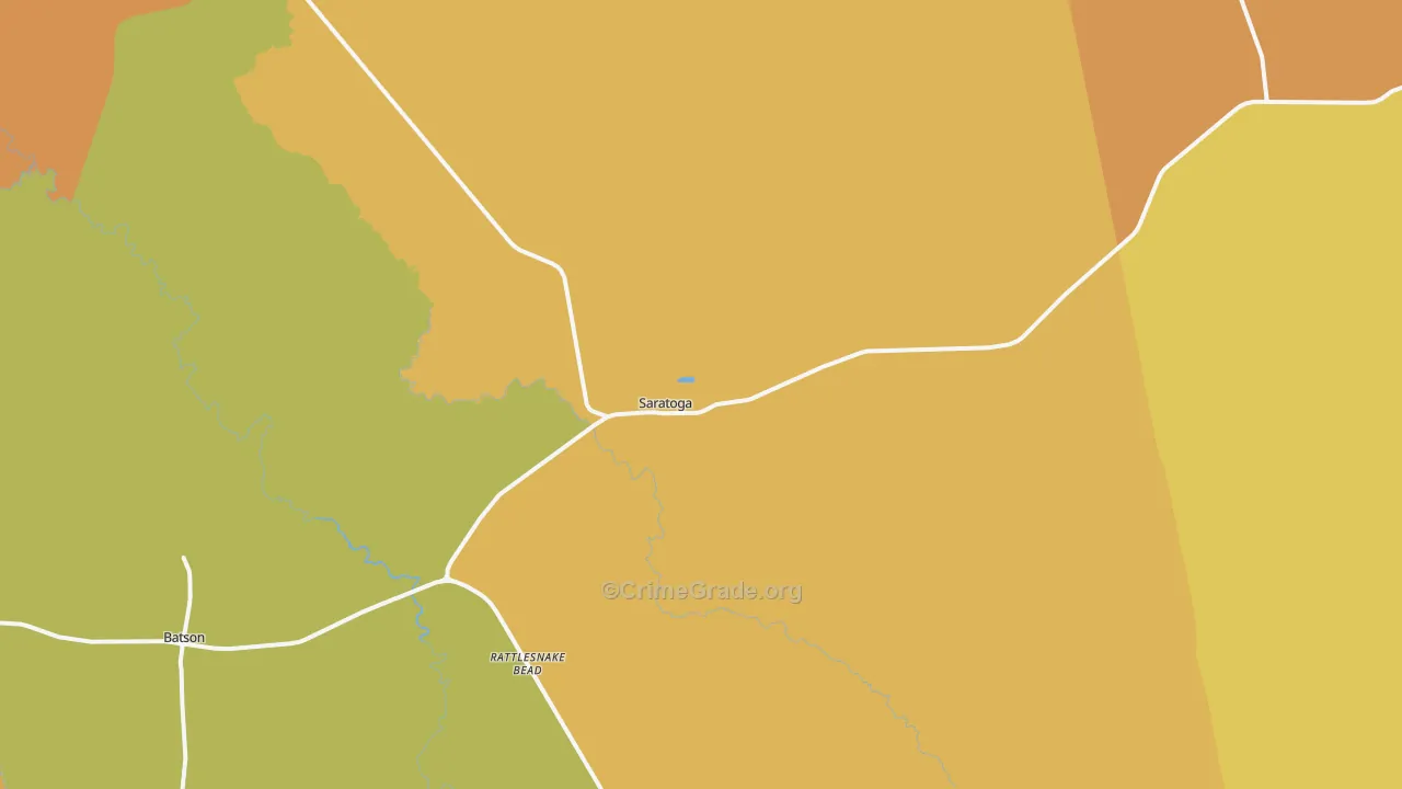 77585, TX Map of Drug-Related Crime Rates