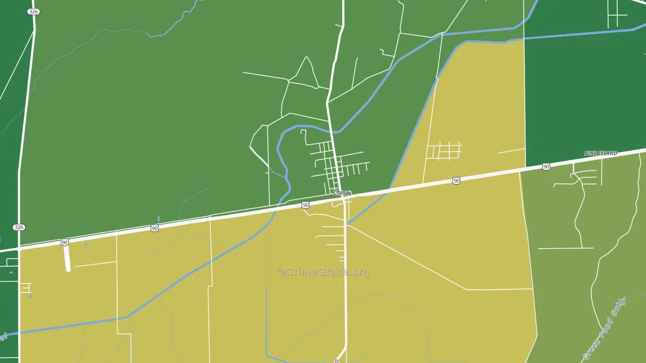 77613, TX Map of Drug-Related Crime Rates