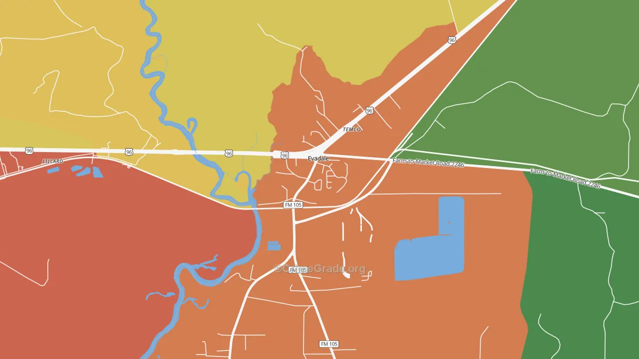 77615, TX Map of Drug-Related Crime Rates