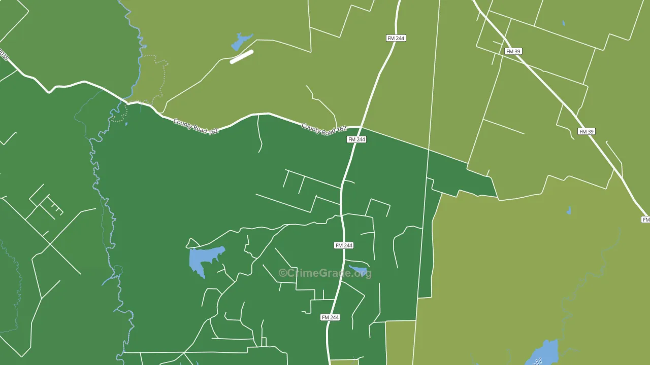 77861, TX Map of Drug-Related Crime Rates