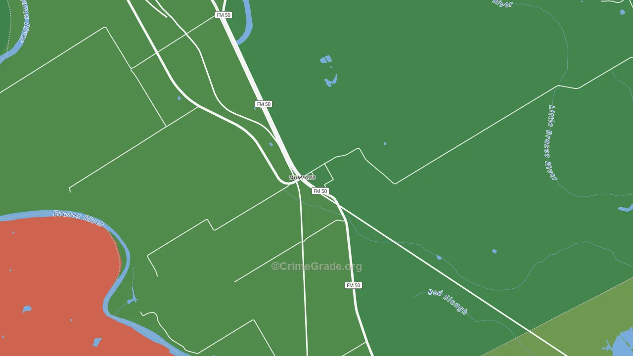 77867, TX Map of Drug-Related Crime Rates