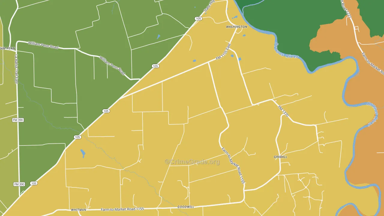 77880, TX Map of Drug-Related Crime Rates