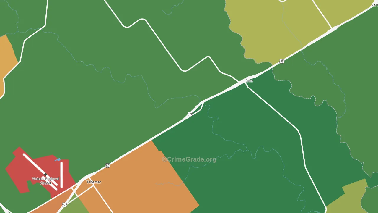 77968, TX Map of Drug-Related Crime Rates