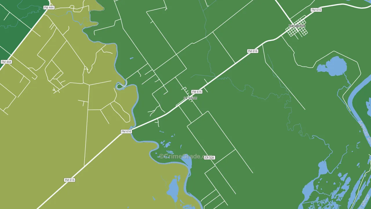77969, TX Map of Drug-Related Crime Rates