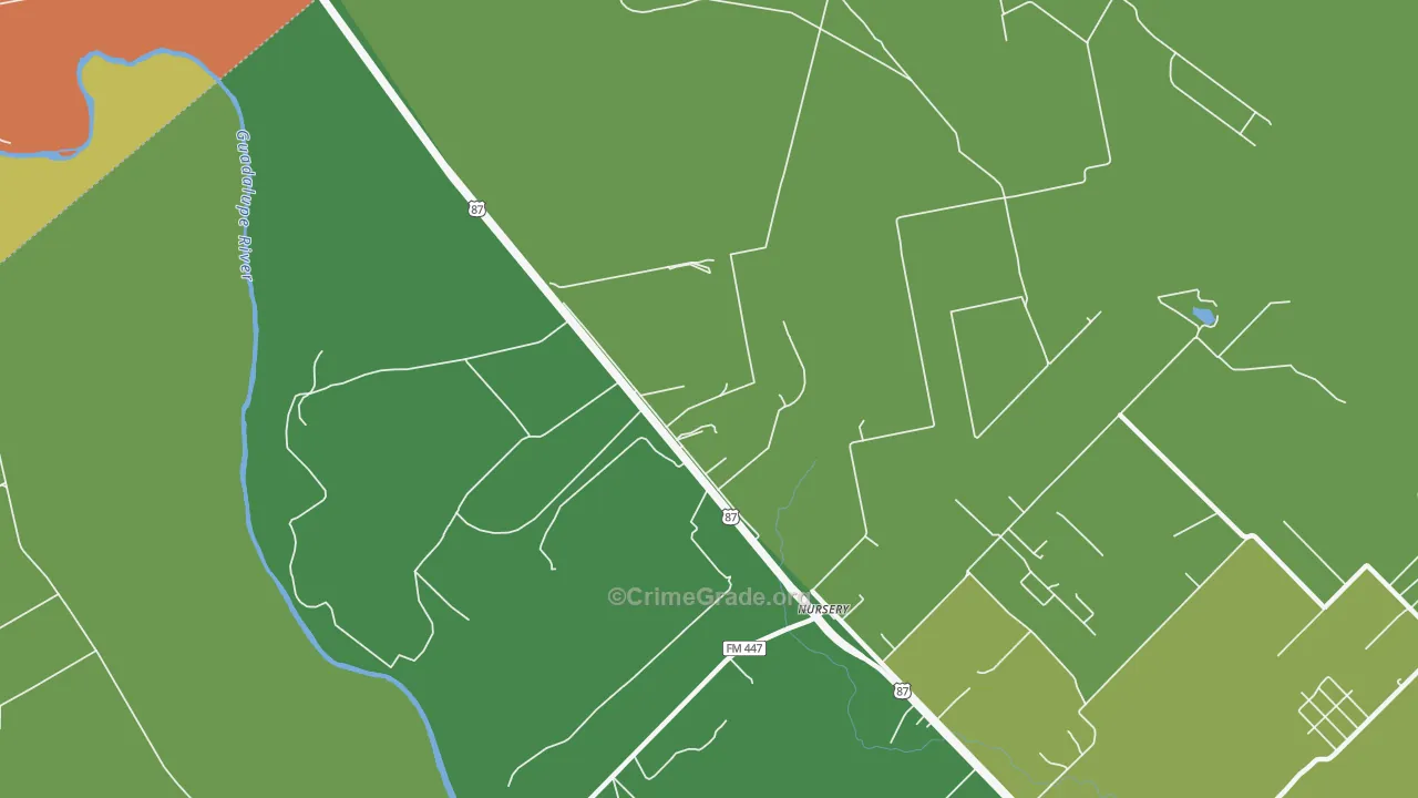77976, TX Map of Drug-Related Crime Rates