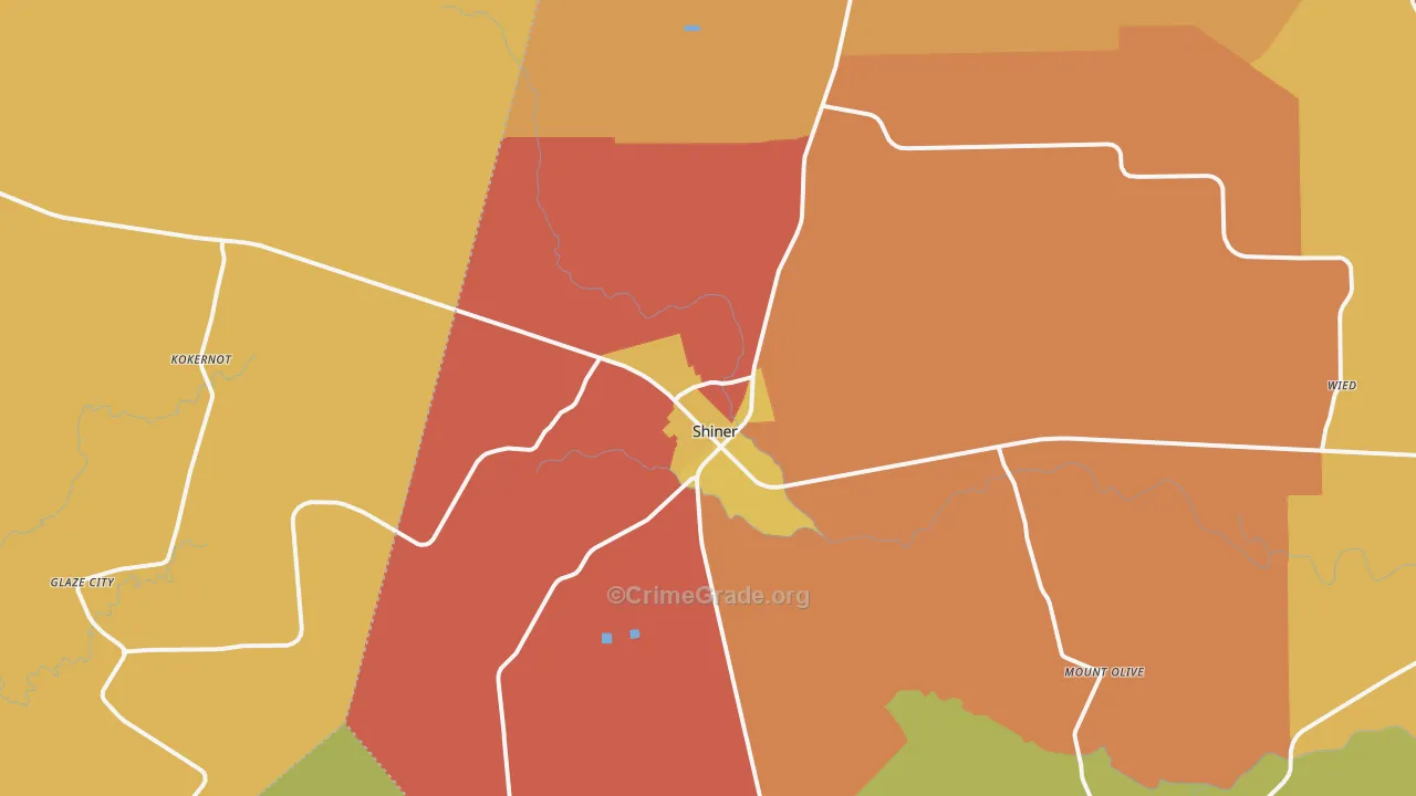 77984, TX Map of Drug-Related Crime Rates