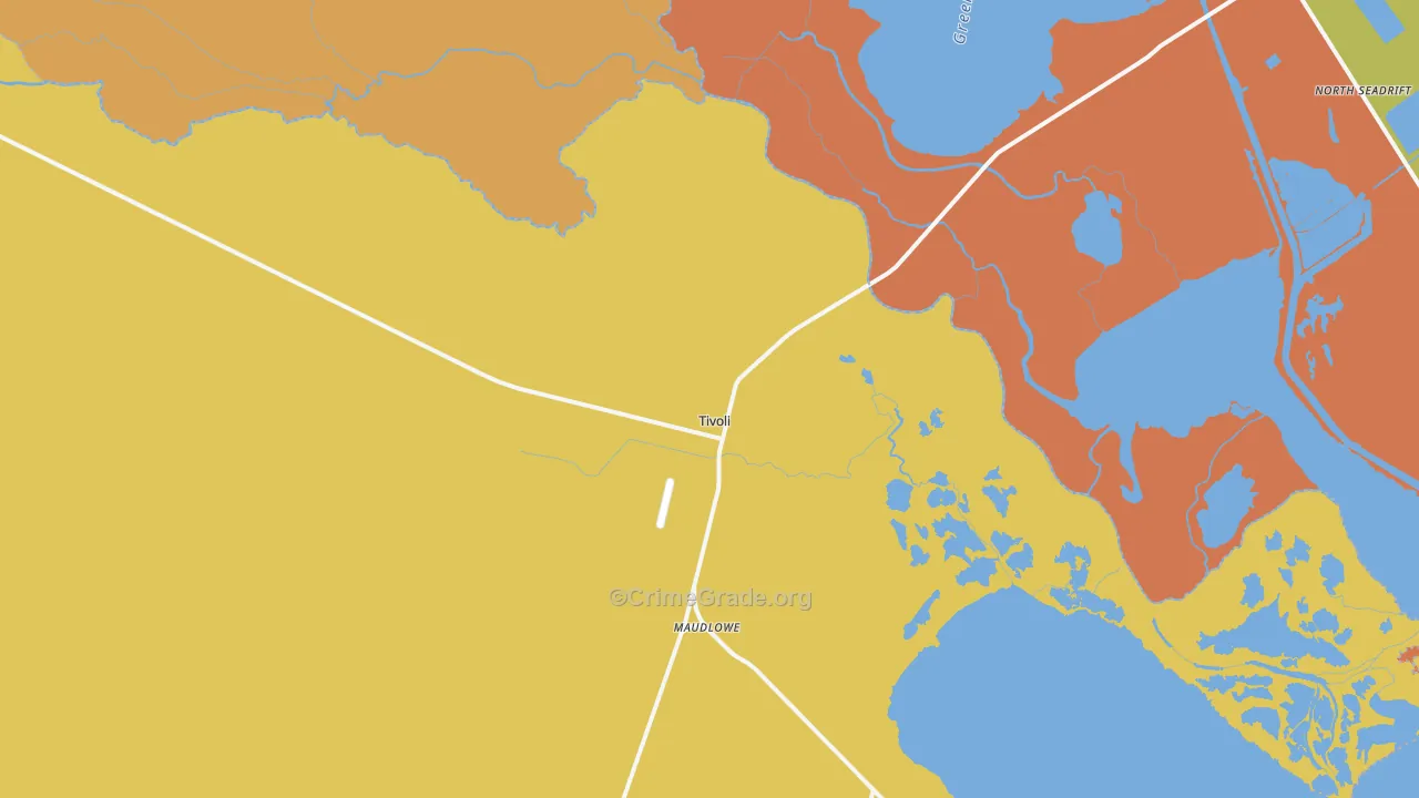 77990, TX Map of Drug-Related Crime Rates