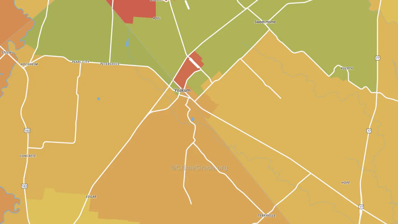 77995, TX Map of Drug-Related Crime Rates