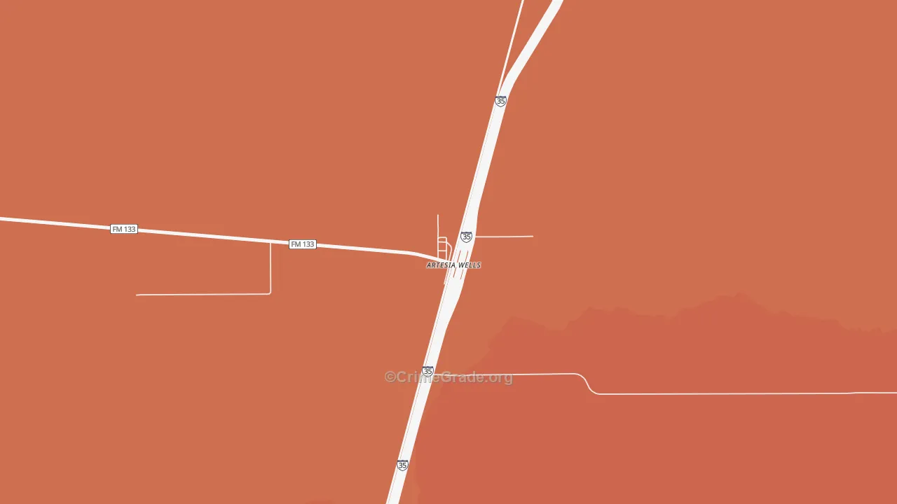 78001, TX Map of Drug-Related Crime Rates