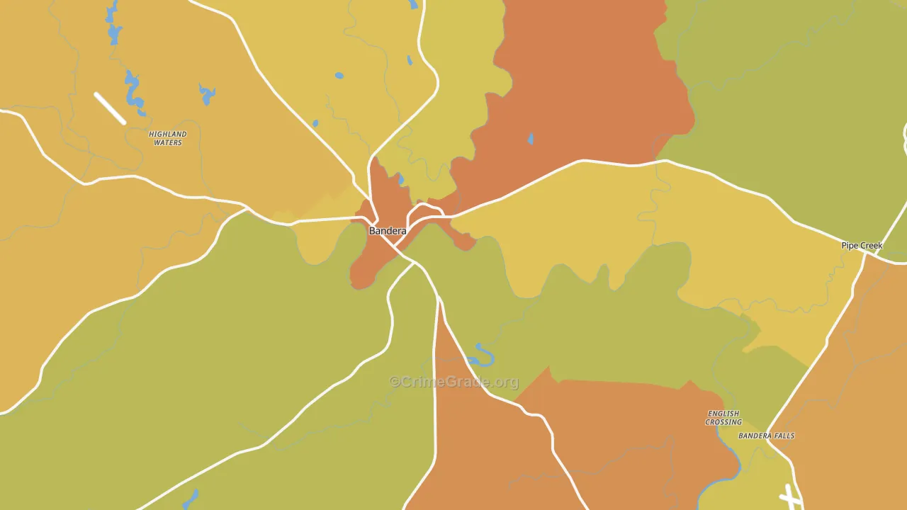 78003, TX Map of Drug-Related Crime Rates