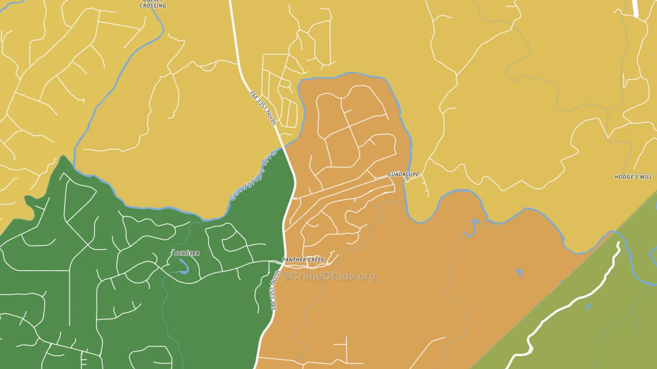 78004, TX Map of Drug-Related Crime Rates