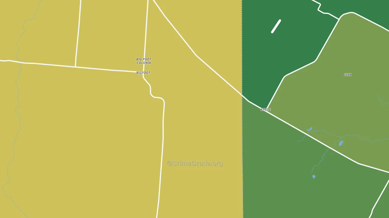78005, TX Map of Drug-Related Crime Rates
