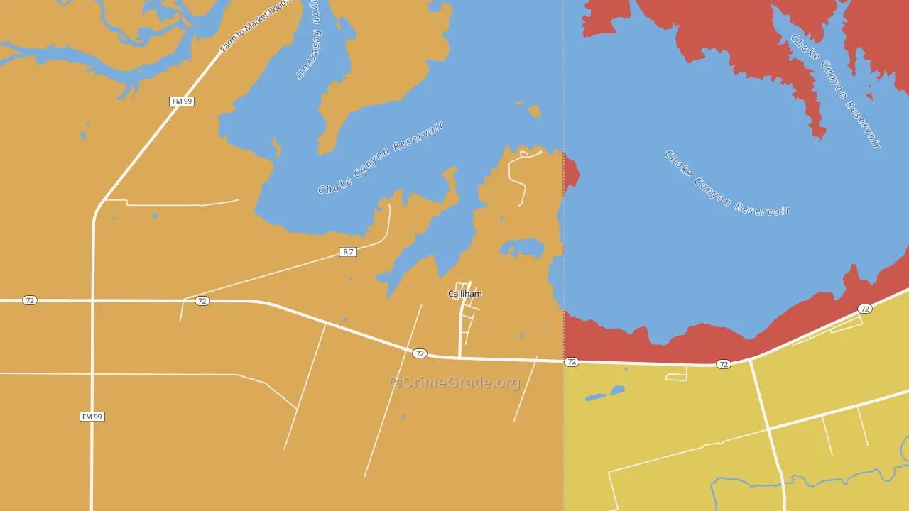 78007, TX Map of Drug-Related Crime Rates