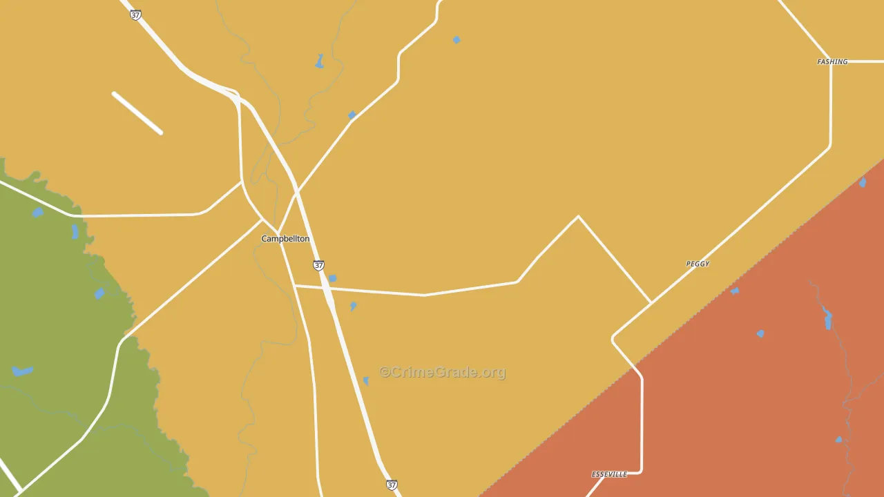 78008, TX Map of Drug-Related Crime Rates