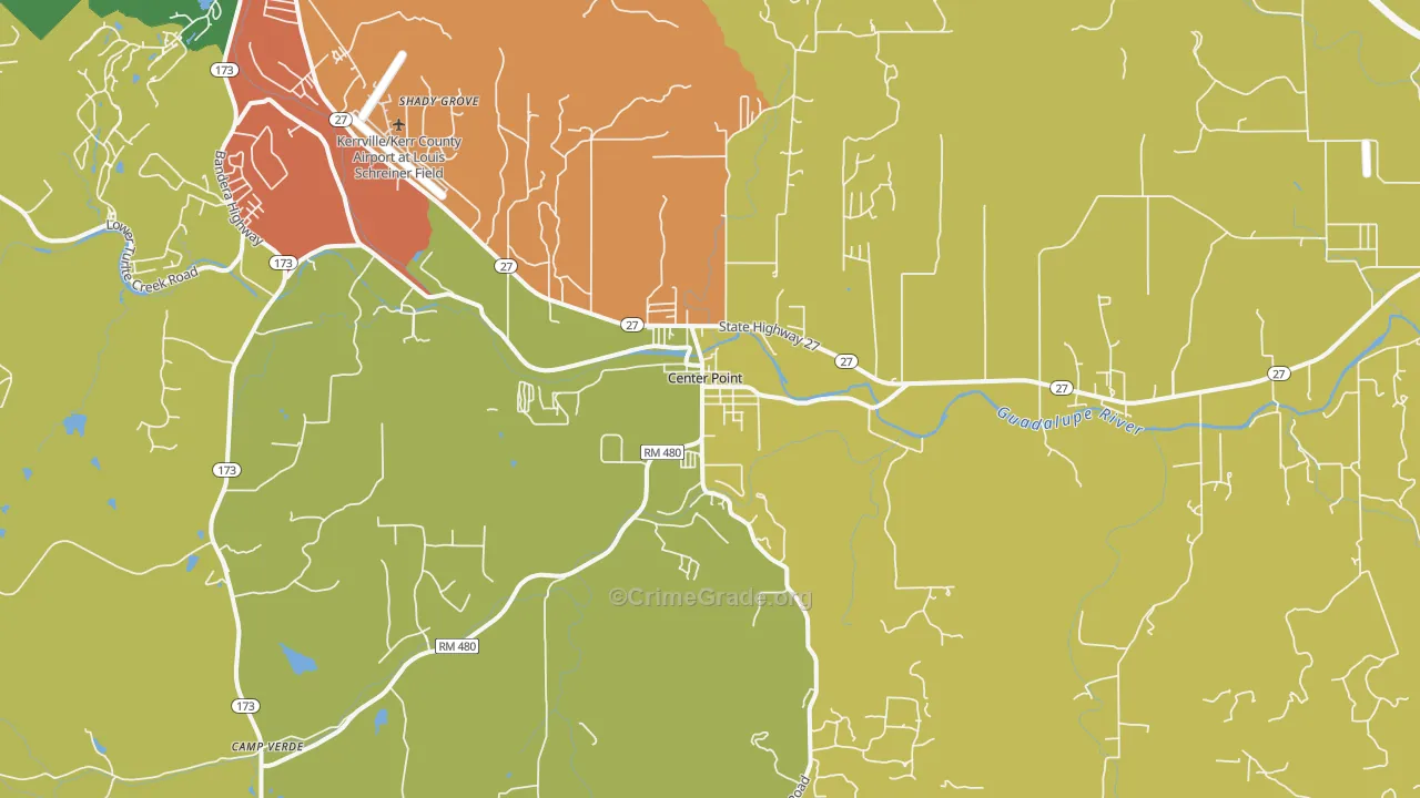78010, TX Map of Drug-Related Crime Rates