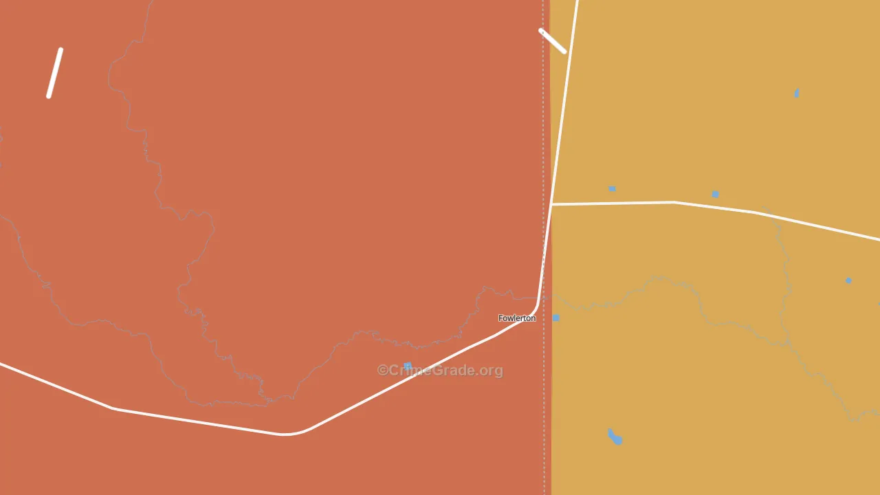 78021, TX Map of Drug-Related Crime Rates