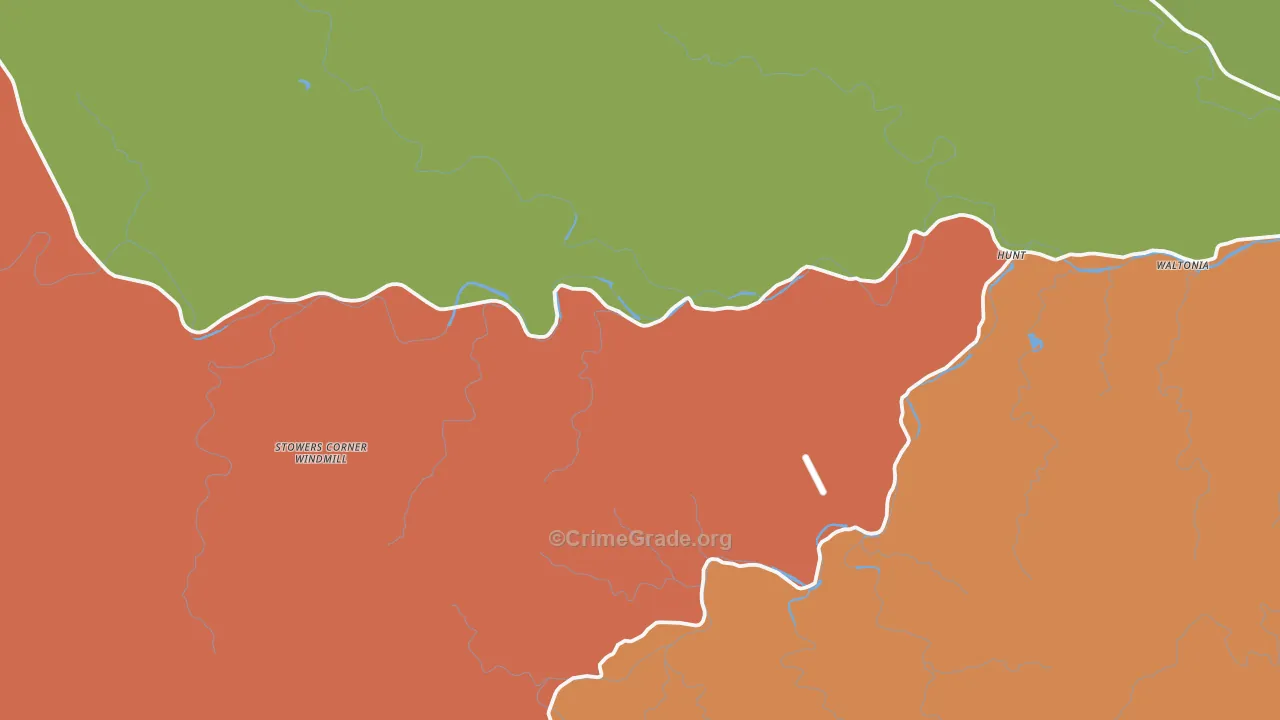 78024, TX Map of Drug-Related Crime Rates