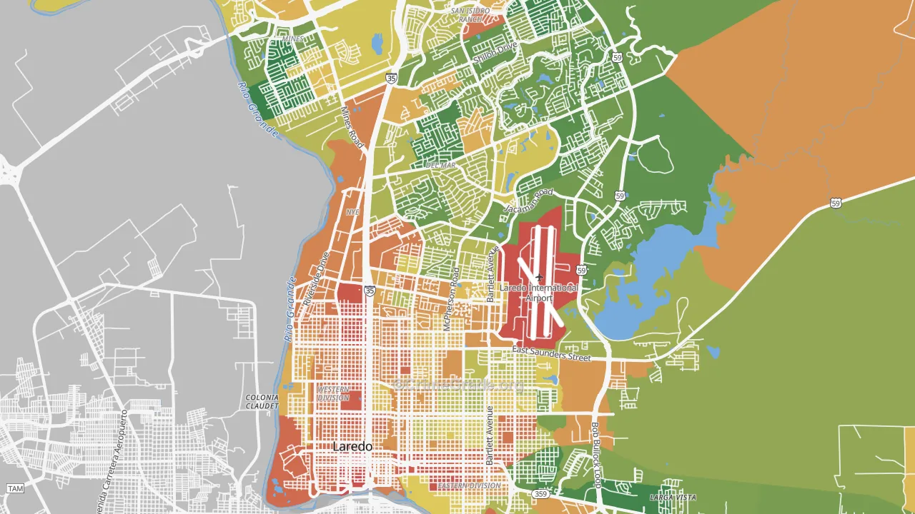 78041, TX Map of Drug-Related Crime Rates
