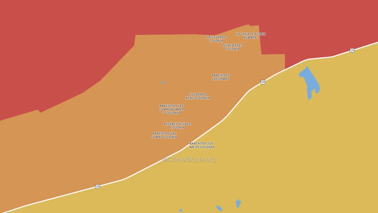 78044, TX Map of Drug-Related Crime Rates