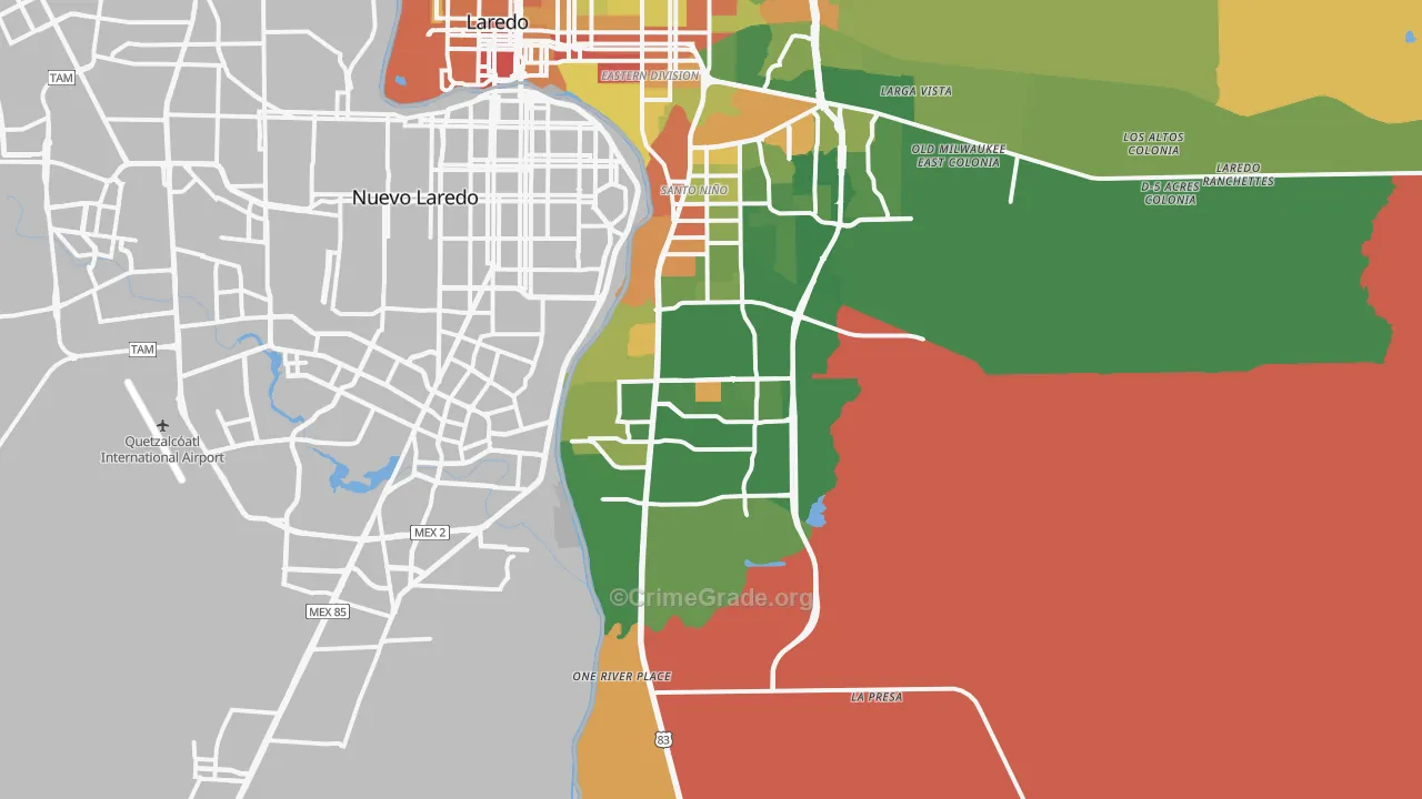 78046, TX Map of Drug-Related Crime Rates