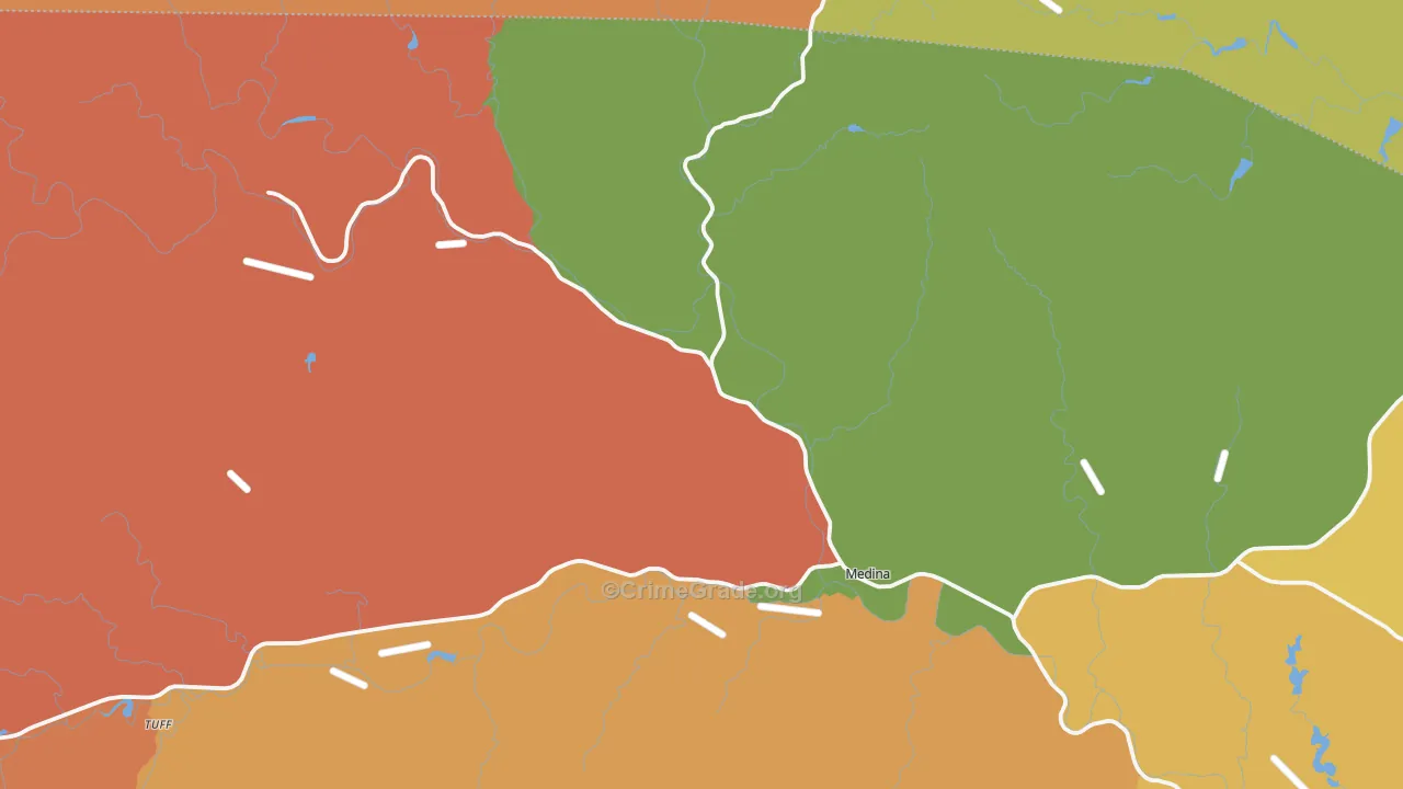 78055, TX Map of Drug-Related Crime Rates